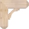 Ekena Millwork Merced Craftsman Smooth Bracket w/ Offset Brace, Douglas Fir, 7 1/2"W x 20"D x 20"H BKT0806X20X20MRC04SDF - alternate 3